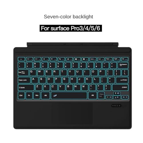 Funda de teclado coreano táctil retroiluminada para Microsoft Surface Pro 9 8 10 X 3