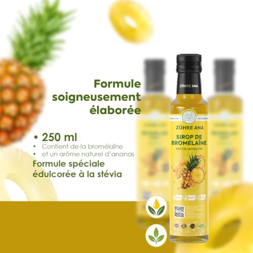 Zühre Ana® Bromelain Sirup – Mit Bromelain, Coenzym Q10, Mate-Extrakt, L-Carnitin und natürlichem Ananasaroma… – Ansicht 3