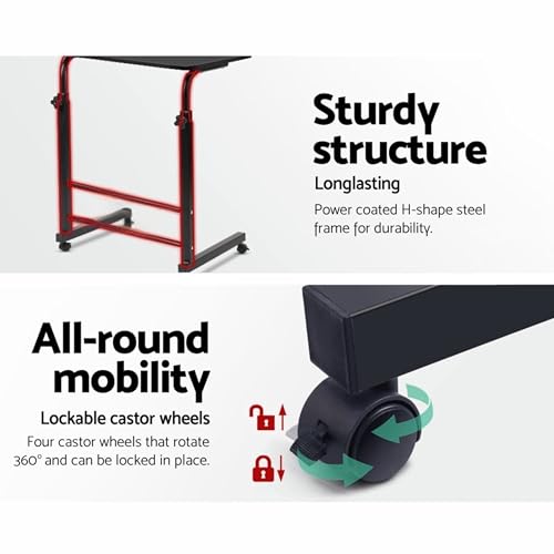 Image of TECHNOVIBES Foldable Study Table /Bed Table /Foldable and Portable Wooden /Writing Desk for Office /Home /School (Black with Black Leg)