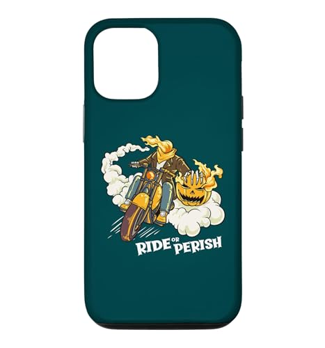 Trick Or Treat Ride Or Perish �ʔ��� �n���E�B�� �p���v�L�� �o�C�J�[ �X�}�z�P�[�X iPhone 12/12 Pro �p