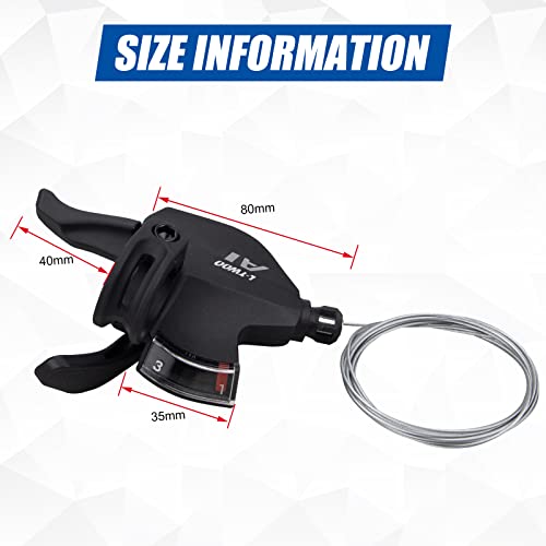Weerock Bike Shifter Lever 21 Speeds 3X7 Thumb Gear Shift Lever For Mountain Bicycle #TOP1