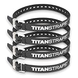 Titan Industrial Straps – Strong & Simple Tie-Downs for Construction (Welders, DIY Home) & 1st Responders – 3 Year Warranty, Batch Tested – 70 lb. Working Load, 25