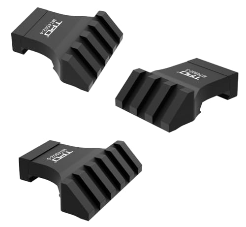TPO 45 Degree Offset Mount Low Profile Picatinny Offset Mount for Flashlight Laser Sights Optics (3,4,5 Slot-Black) MT4502