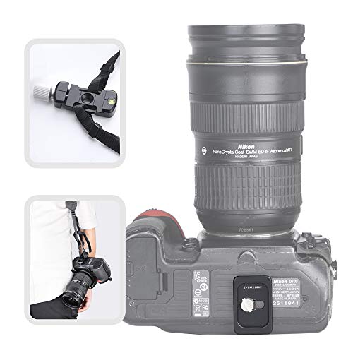 SUNWAYFOTO DDC-26LT QR-Plate + zacisk Combo kompatybilny z płytką Arca/RRS QR (26 mm), zacisk z gałką śrubową, materiał aluminiowy