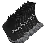Under Armour 9 Paar HeatGear Lo Cut Sneaker Socken Unisex Kurzsocke, Farbe:Schwarz, Socken & Strümpfe:42-47