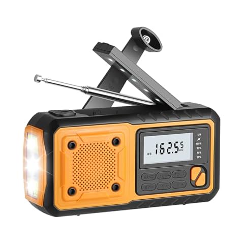 Emergency Radio Hand Crank Charging led Light AM FM SW DSP Radio Cover