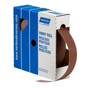 Part NO. NOR26299 Norton Metalite K224/K225, Cloth Utility Roll, 2" x 50 YD, P80 Grit, Aluminum Oxide