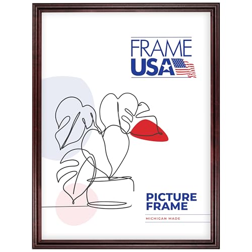 Frame USA 23x33 Picture Frame, Cherry, Classic Series, Wall Hanging
