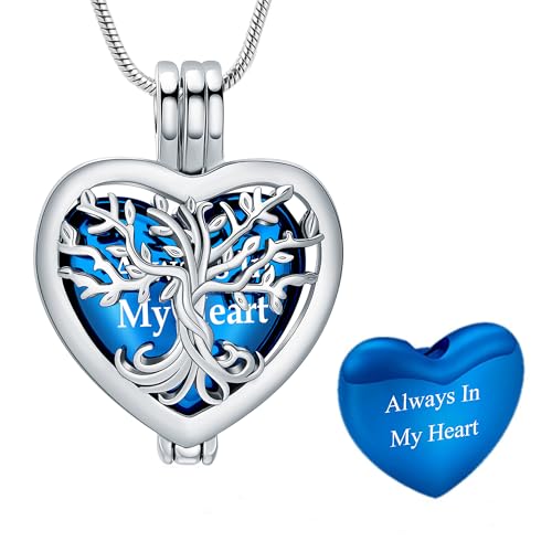 Collier urne cendres cœur pour surmonter le manque, bijou funéraire protecteur de souvenirs