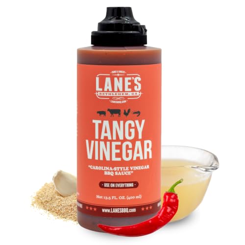 Lane's Tangy Vinegar BBQ Sauce, Carolina-Style Barbecue Sauce, 13.5 oz