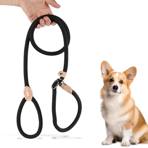 Guinzaglio da Retriever da 180 cm per cani di taglia grande e piccola, guinzaglio per cani con fermo di trazione, collare con guinzaglio integrato, per addestramento cani Regolabile, Giallo