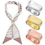 Matériau en alliage : fabriqué en alliage de qualité avec des surfaces polies et des bords arrondis. Le matériau durable conserve sa forme grâce à une utilisation répétée tout en évitant les accrocs sur les écharpes délicates en soie et en mousseline. La finition résistante à la corrosion aide à préserver l'apparence au fil du temps