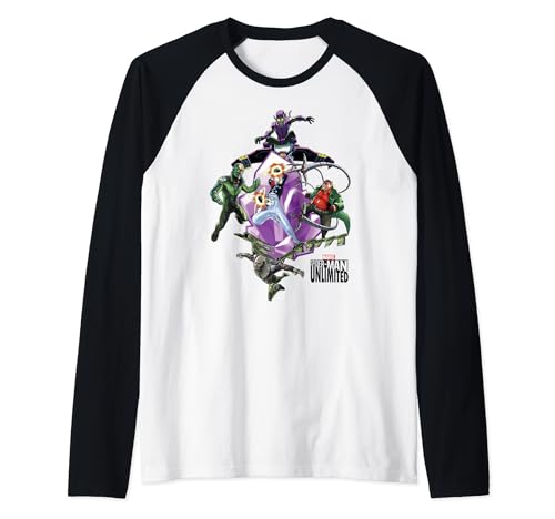 Spider-Man Unlimited Villain Raglan pour Vos Sorties Geek et Soirées Cinéma Marvel