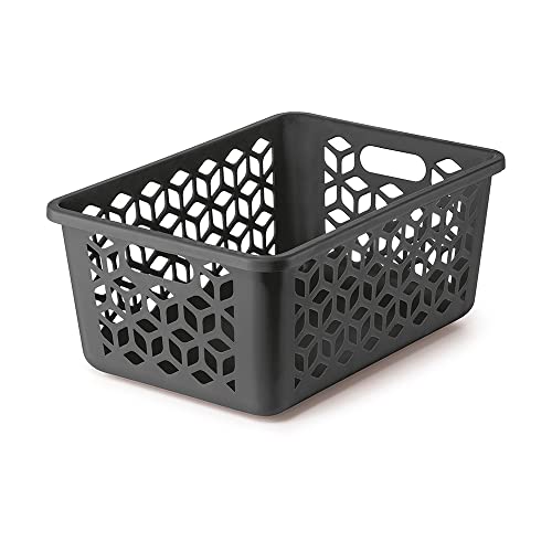 Cesto Organizador Caixa Multiuso Preto 28 Cm, UZ