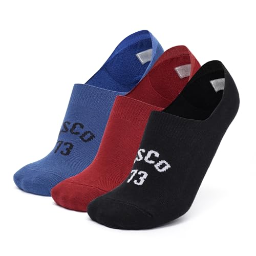 Image of Levi's Men's Cotton Stretch No Show Anti Slip Grip Socks (Pack of 3)