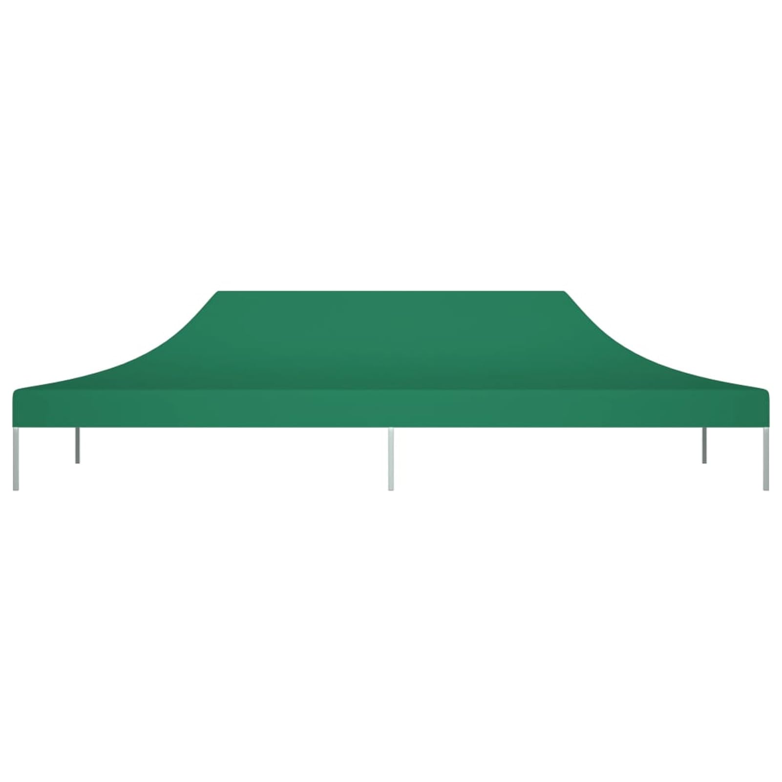 XJBTBA Dach namiotu imprezowego 6x3 m zielony 270 g/m², przestrzeń prywatna/pokój na kemping przyczepa kempingowa piknik wędkarstwo i festiwale wakacje prysznic na plaży namiot do przewijania
