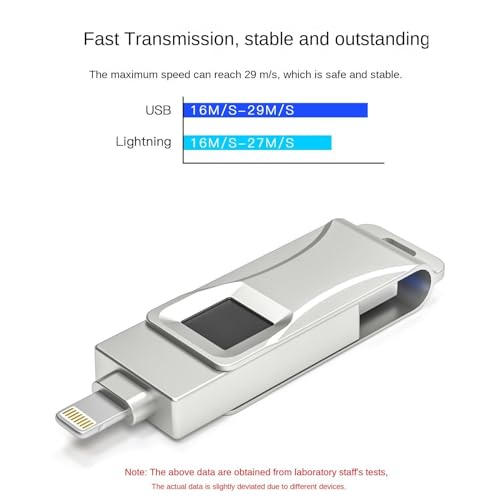 Clé USB empreinte digitale 256 Go pour PC et smartphone - 8