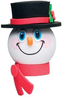 Limited Edition Frosty Snowman Black Hat Car Decor Antenna Topper Auto Accessory - Fits Thin Style Antenna