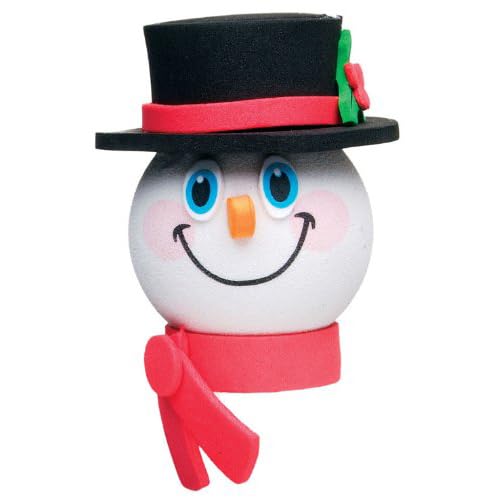 Tenna Tops Limited Edition Frosty Snowman Black Hat Car Decor Antenna Topper Auto Accessory - Fits Thin Style Antenna