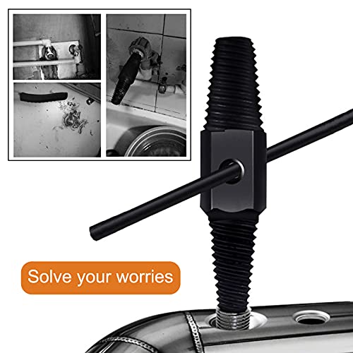 Eagles 2Pcs Screw Extractor-A4 Steel Water Pipe Triangle Valve Repair Kit, Npt Pipe Taps And Broken Pipe Bolt Remover Thread Repair Tool For 1/2 Inch 3/4 Inch(4',6') Pipes Valve Faucet #TOP5