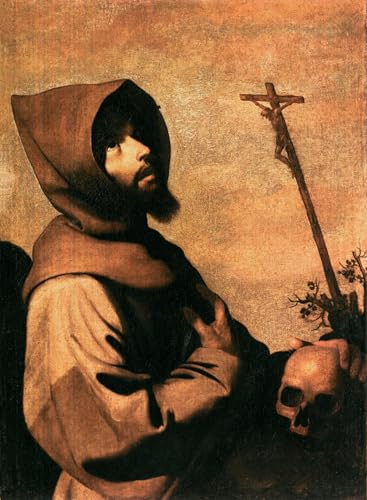 Pintura de San Francisco De Zurbarán lienzo para decorar el salón de casa 60x90