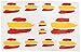 Ecoshirt 7S-64H7-JV0D Pegatinas F207 Stickers Aufkleber Decals Moto GP Bike Coche, Colores Bandera España y Spain Flag Colors