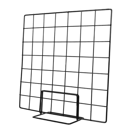 GRIRIW Elegant Iron Grid Display Rack Multi-purpose Desktop Organizer for Photo Craft Jewelry and Retail Display
