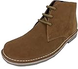 Roamer Mens Retro Mod Desert Boots (10, Beige)