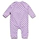 Mazuliso Baby Mädchen Badeanzug UV mit Durchgehendem Front Reißverschluss 3/4-Ärmel(VLPunkte,92-98 cm)