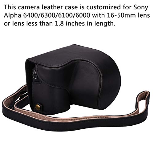 Hargedis 63QB Xevn For Sony A6400 Case,For Sony A6300 Case,Premium Pu Full Body Leather Camera Case Bag For Sony Alpha A6300 A6000 A6100 A6400 Fit 16-50Mm Lens thumb #1