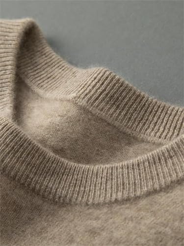 Men 100 Percent Cashmere Sweater Basic Crew Neck Pullovers Fall Winter Soft Warm Comfy Knit Tops2