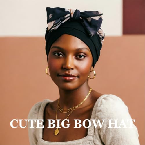 Image of DRESHOW Turban Headwrap for Women Long Hair Head Scarf Headwraps Chemo Headwear Lightweight Hair Loss Covering Hat