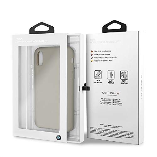 Cg Mobile Bmw Phone Case For Iphone Xs/X In Taupe, Silicone Smooth & Anti-Scratch Protective Case With Easy Snap-On, Shock Absorption & Signature Logo #TOP3