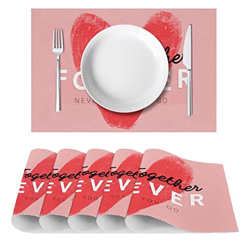 Set de table avec message romantique pour partager des moments complices