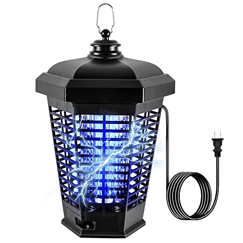 Bug Zapper Electric Mikoo Bug Zapper Electric Mosquito Zapper Indoor Outdoor Insect Fly Traps, Bug Zapper for Home Garden
