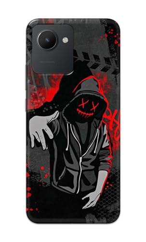 Image of Printed Hard Back Cover for Realme Narzo 50i Prime Back Cover (Hoodie Rapper) -190724(EA)