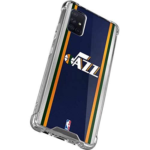 Skinit Clear Phone Case Compatible With Samsung Galaxy A51 5G - Officially Licensed Nba Utah Jazz Team Jersey Design #TOP2