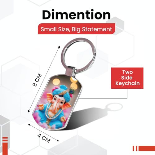 Image of Premium Printed Metal Keychain for Men & Women | High-Definition Artwork Print | Durable Key Ring for Car, Bike, Home & Office Keys | Stylish Decorative Key Holder Gift