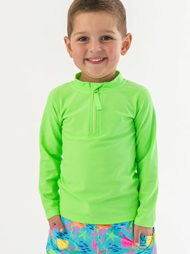 Image of RUGGEDBUTTS Baby /Toddler Boys Long Sleeve Rash Guard Swim Shirt w /UPF 50+
