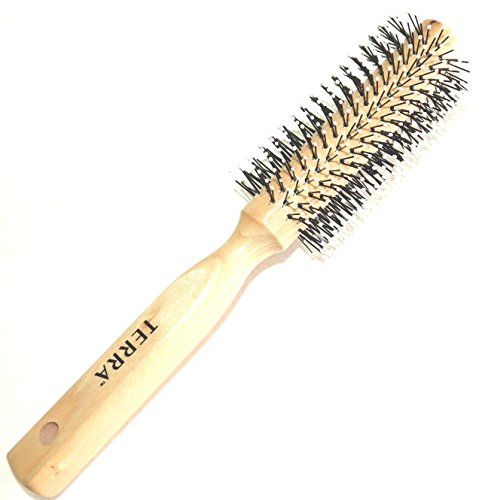 Terra 100% Professional Hairbrush Massaging Round Tipped Bristles