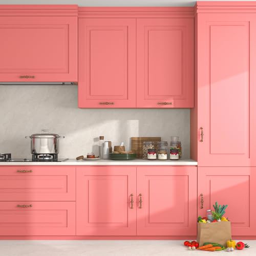 Papel pintado autoadhesivo rosa FunStick para renovar la habitacion juvenil y muebles infantiles 3