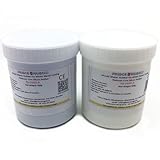 Prince August Pots en caoutchouc de silicone 1000 g A et B – Caoutchouc de silicone dur 1:1 – Créez vos propres moules personnalisés facilement pour l'étain, la résine, l'étouffement.