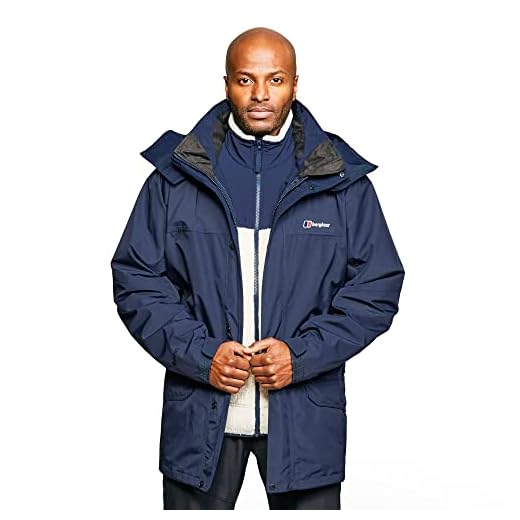 Berghaus Herr Cornice Interactive Hardshell Gore-Tex vattentät jacka, mörkblå, M
