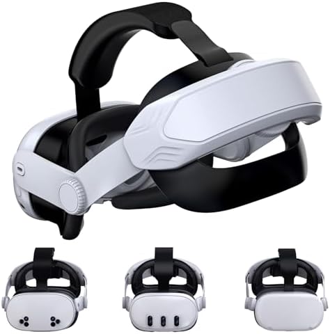Adjustable Comfort Head Strap for Meta Quest 3S/Quest 3/Quest 2 - Elite Strap Replacement for Enhanced Support, Reduced Pressure & VR Gaming Immersion (T4 Quest 3S/Quest 3/Quest 2 Head Strap)