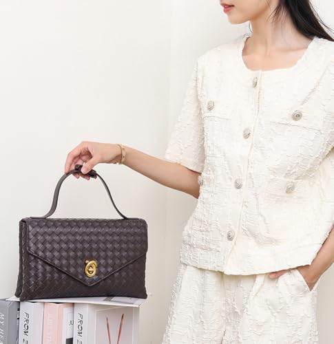 Image of Woven Bags for Women Clutch Bag Cross Body Bag Trendy Totes Hobo Purse Summer Shoulder Bag Handbag for Work Party