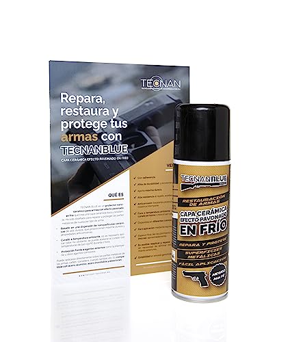 Miniatura 3 de Tecnan Blue Nanoprotector Cerámico Para Armas Con Efecto Pavonado En Frío - Aerosol 200ml Negro Mate