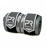 PR Personal Record Gomiti per sollevamento pesi, struttura resistente, 25% più elasticità, cuciture rinforzate, chiusura extra larga, facile da regolare (Snow Camo)