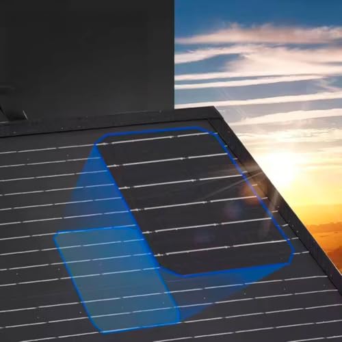 Painel Solar Dobrável Portátil, 60W, 4 Placas, Entrada USB Dupla, Maleta com Alça, Painel solar 60 W