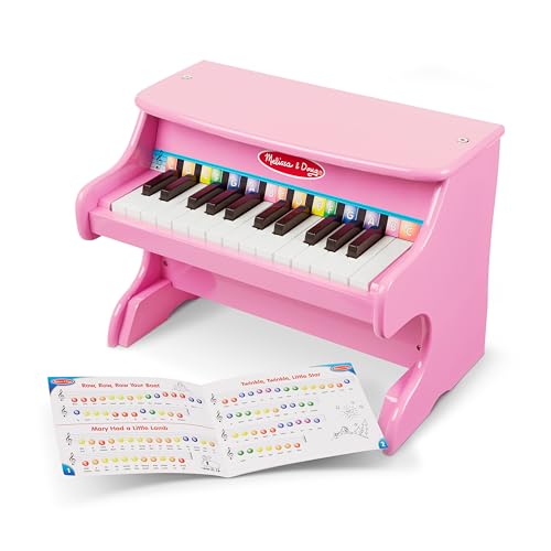 Melissa & Doug Learn-to-Play Pink Piano with 25 Keys and Color-Coded Songbook - image 9