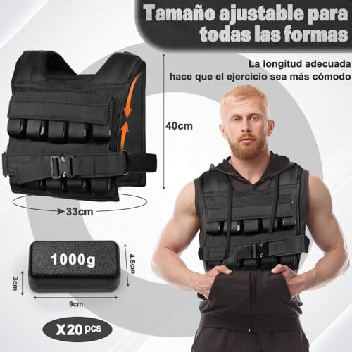 Pesas, Sports chaleco peso entrenar Marca Gopnaty (3)